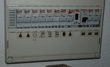 Tableau électrique avant chantier